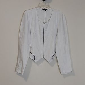 Yest Linen Cropped Balero Jacket 10